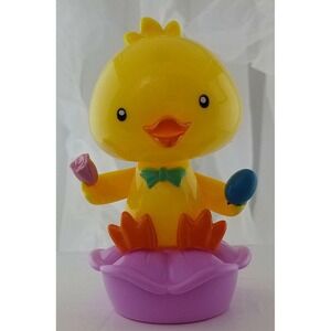 New CUTE Baby Chick solar dancer Dancing holding Egg Flower Spring Summer Easter